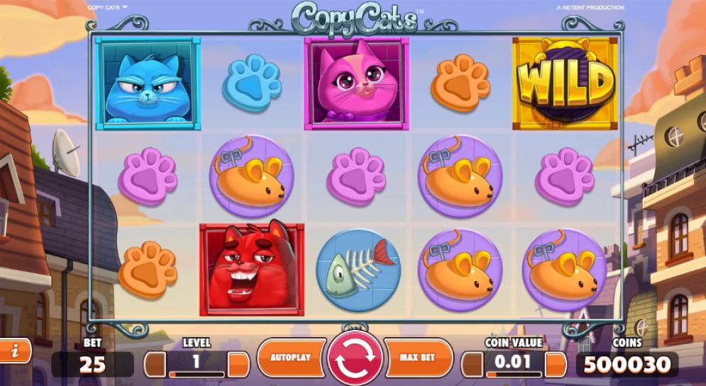 Copy Cats ›› Läs mer om Spelautomaten med ett kattigt tema!